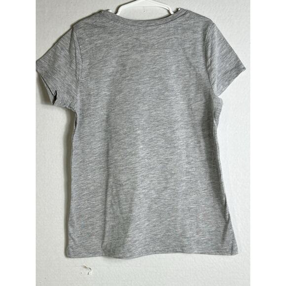 Disney Minnie Mouse Girls T-Shirt Gray Pink Polka Dot Bow L 10/12 Youth New - Picture 4 of 6